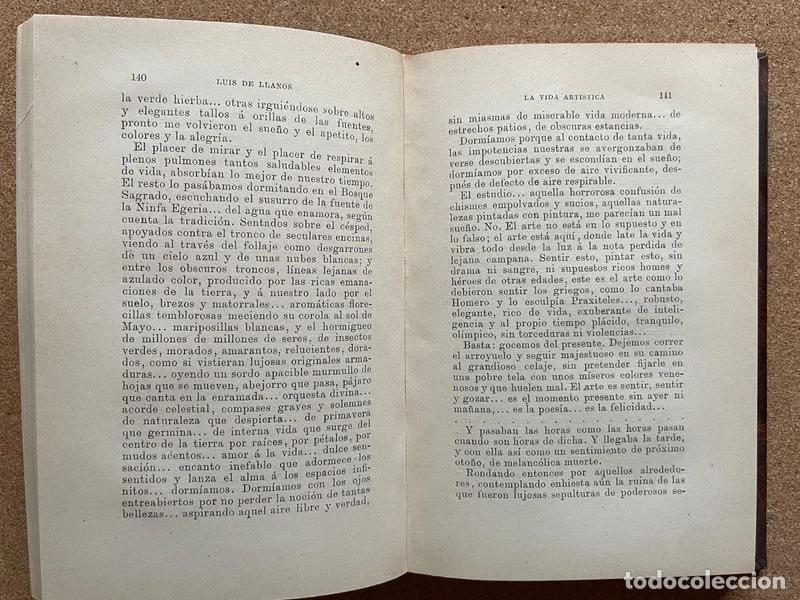 Libros de segunda mano: La Vida Art&iacute;stica (1892) - Luis de Llanos - Foto 7