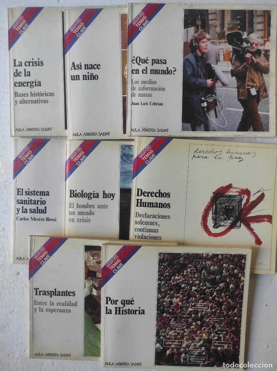 Libros de segunda mano: lote 8 libros TEMAS CLAVE SALVAT los de la foto