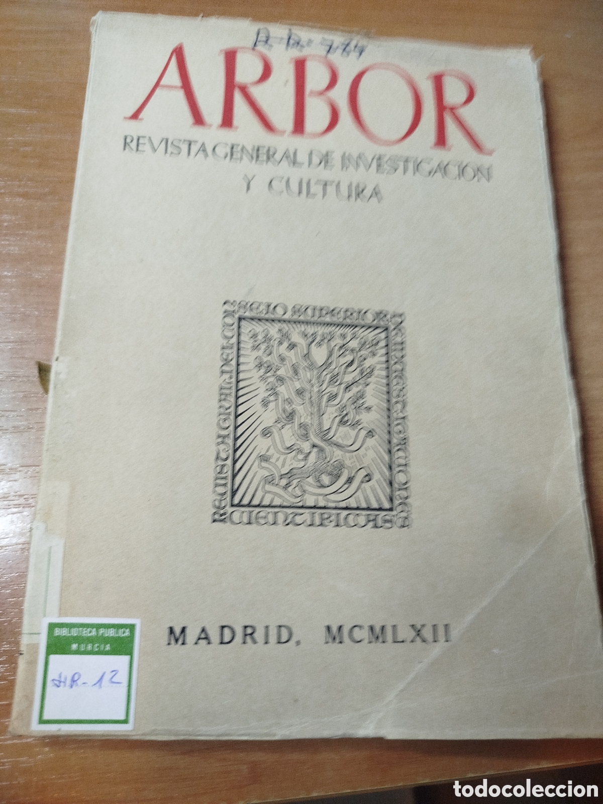 Libros de segunda mano: Arbor. Revista general investigaci&oacute;n y cultura. Madrid. Filosof&iacute;a y religiones. Literatura. Historia