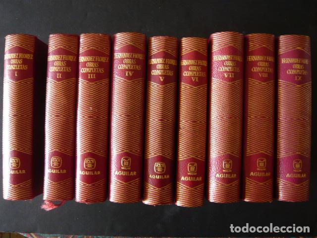 Libri di seconda mano: OBRAS COMPLETAS WENCESLAO FERNANDEZ FLOREZ AGUILAR 1964 9 TOMOS