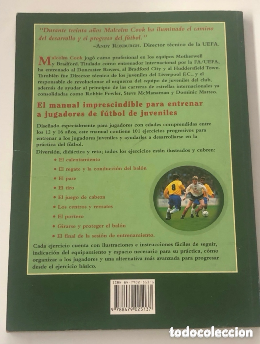 Libros de segunda mano: 101 Ejercicios de futbol para jovenes Malcolm Cook - Foto 2