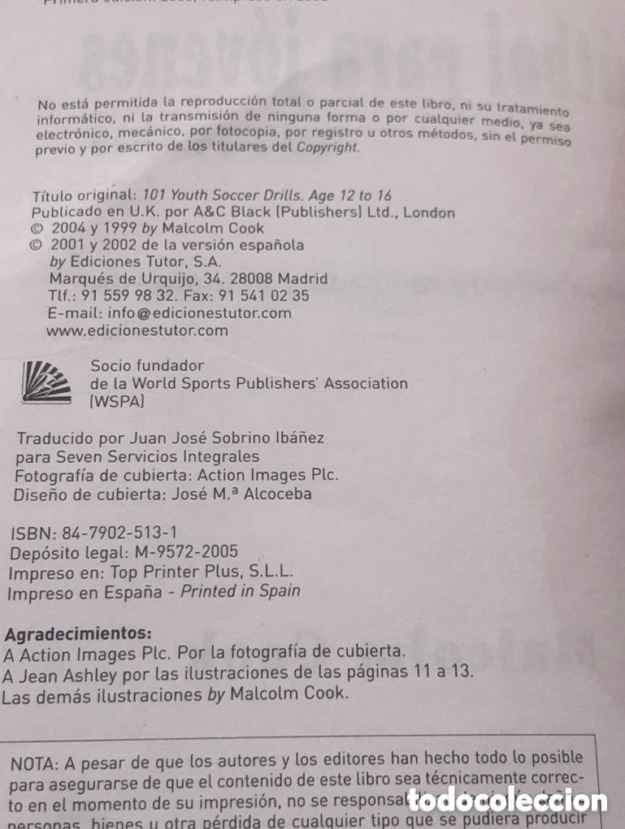 Libros de segunda mano: 101 Ejercicios de futbol para jovenes Malcolm Cook - Foto 3