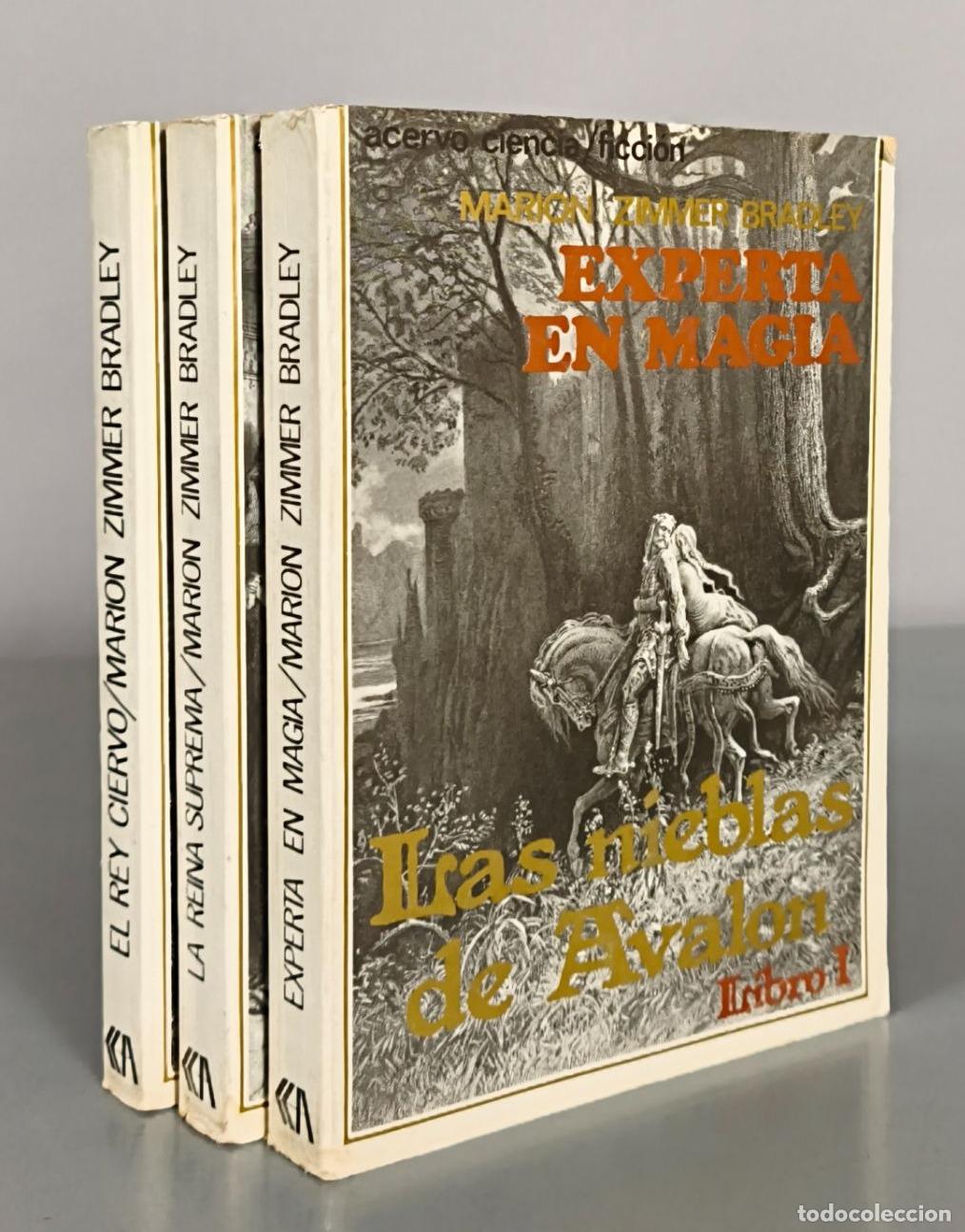 Libros de segunda mano: Las Nieblas de Avalon - Experta en magia - Marion Zimmer Bradley - Editorial Acervo. 3 TOMOS
