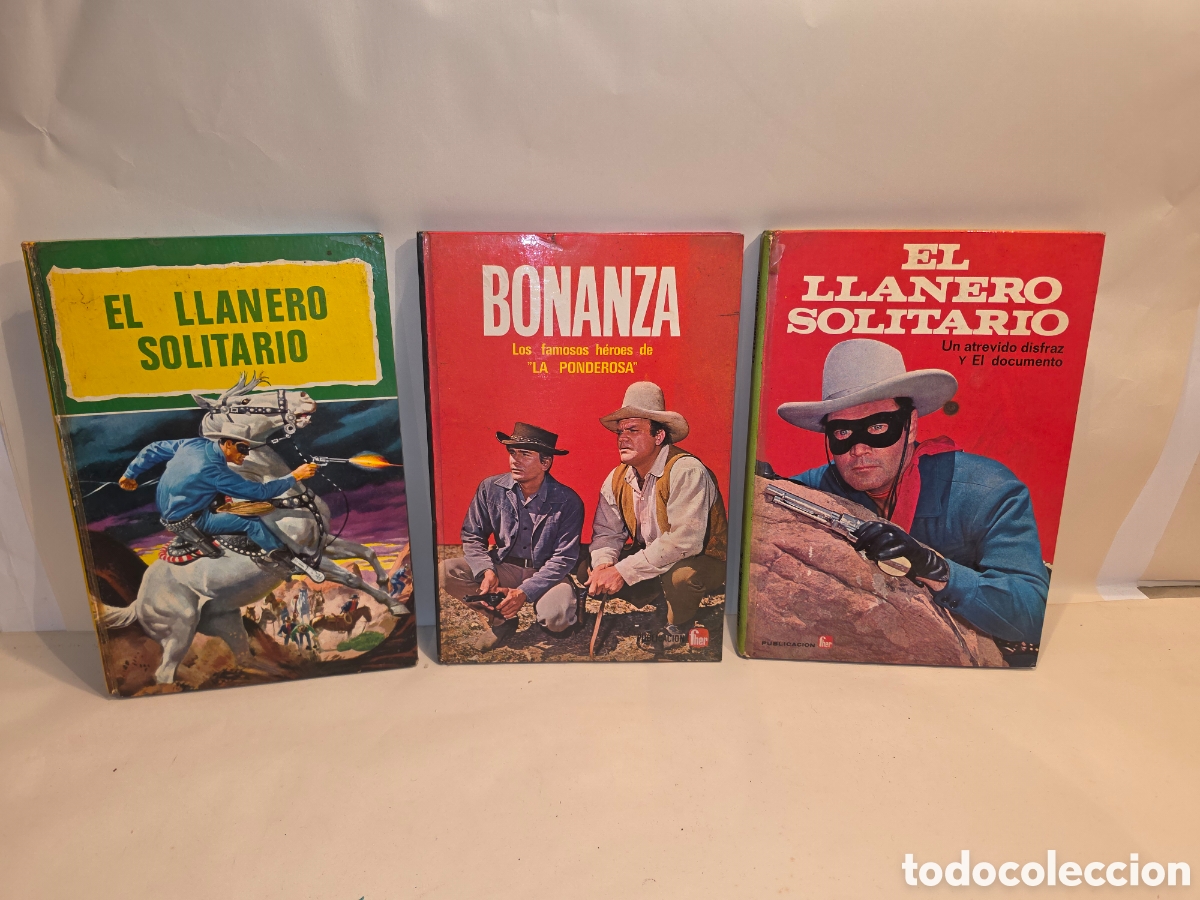 Libros de segunda mano: EL LLANERO SOLITARIO. BONANZA. EDICIONES LAIDA. A&Ntilde;OS 70. 3 EJEMPLARES.