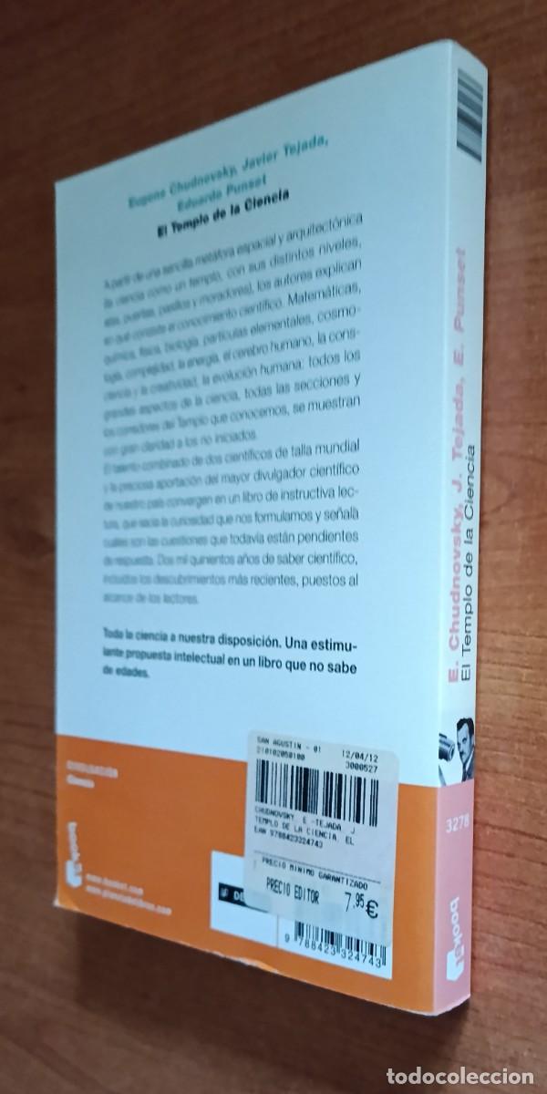 Libros de segunda mano: El templo de la ciencia, Eugene Chudnovsky, Javier Tejada y Eduardo Punset, Booket - Foto 4