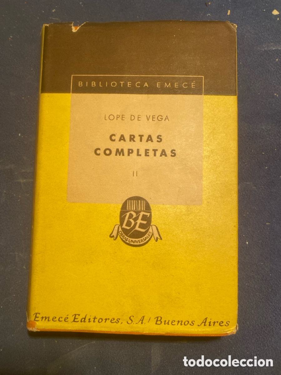 Libros de segunda mano: LOPE DE VEGA: - CARTAS COMPLETAS ( TOMO 2) - (EMECE EDITORES, 1948)