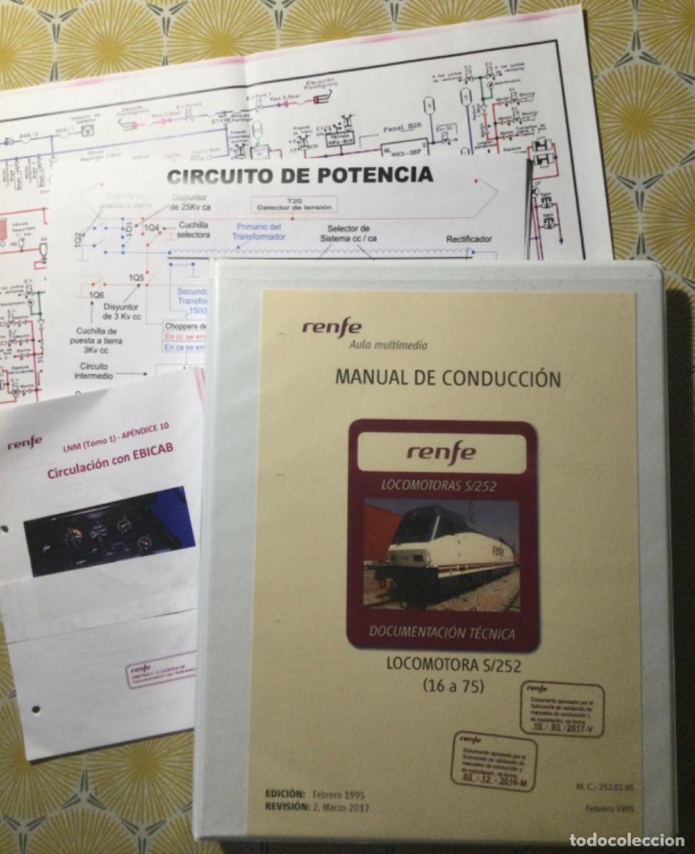 Libros de segunda mano: LOTE MANUAL DE CONDUCCI&Oacute;N RENFE LOCOMOTORAS S/252