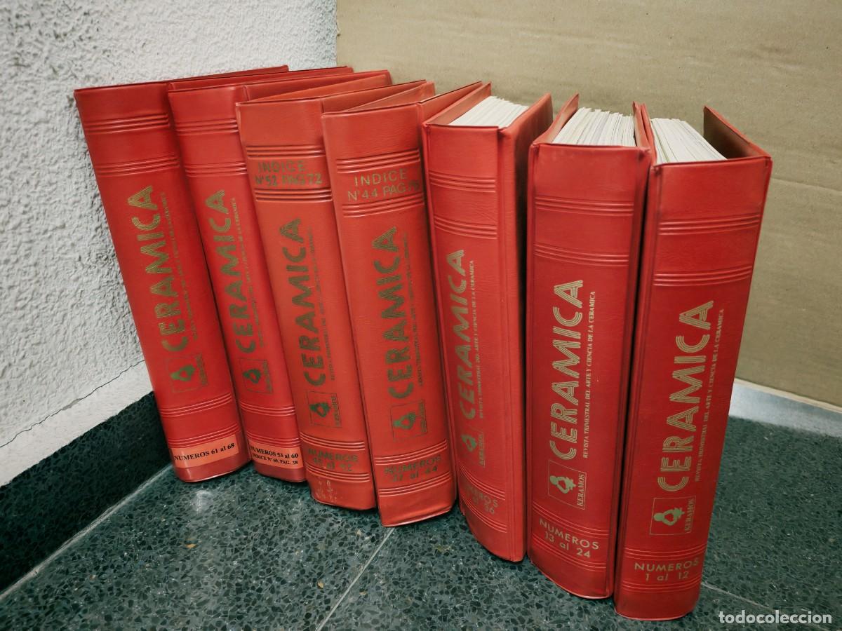 Gebrauchte B&uuml;cher: Keramos. Revista Internacional Cer&aacute;mica: N&uacute;meros 1 a 68 (68 Revistas encuadernadas en 7 carpetas)