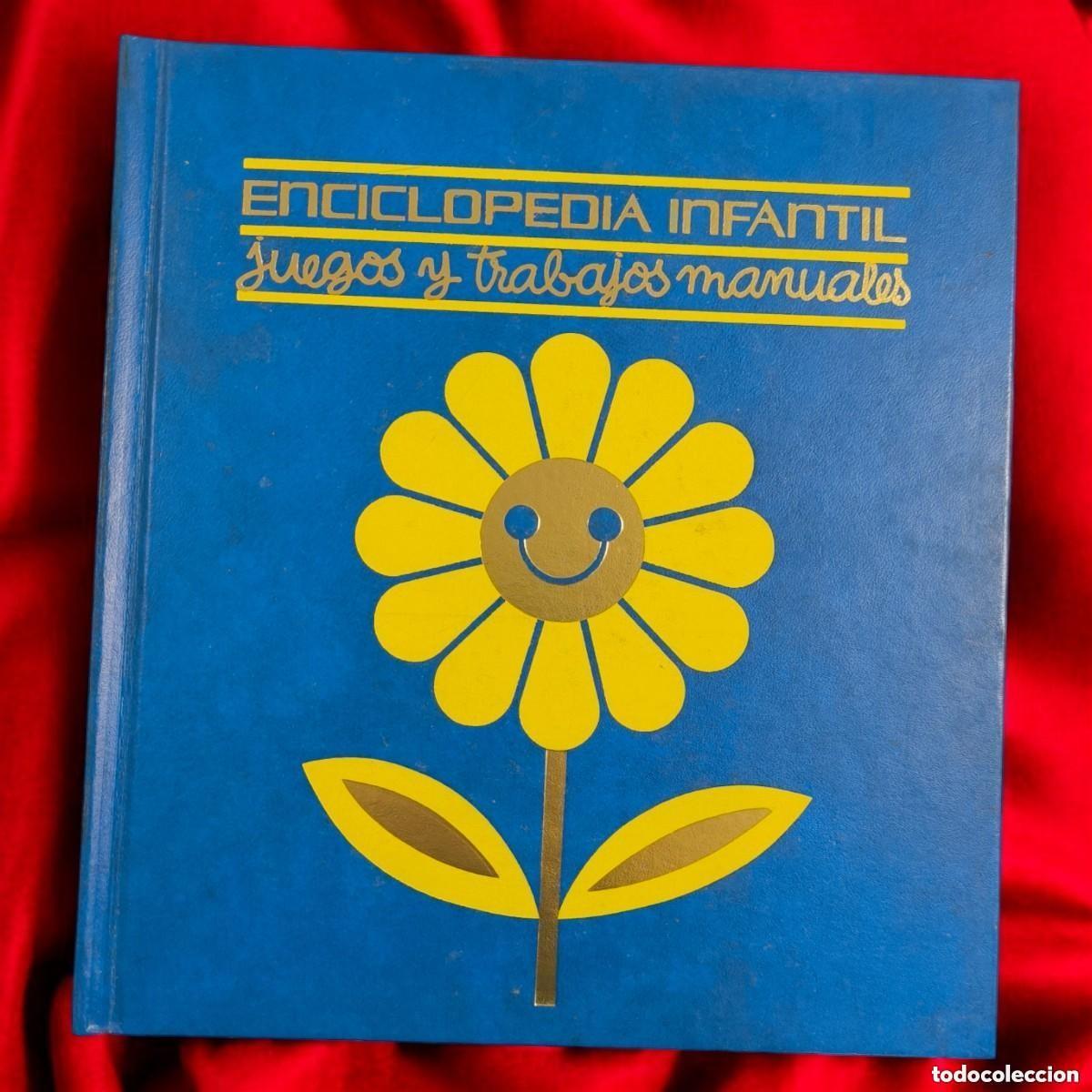 Libri di seconda mano: ENCICLOPEDIA INFANTIL VINTAGE &ndash; &rdquo;JUEGOS Y TRABAJOS MANUALES&rdquo; | TAPA DURA AZUL RELIEVES DORADOS