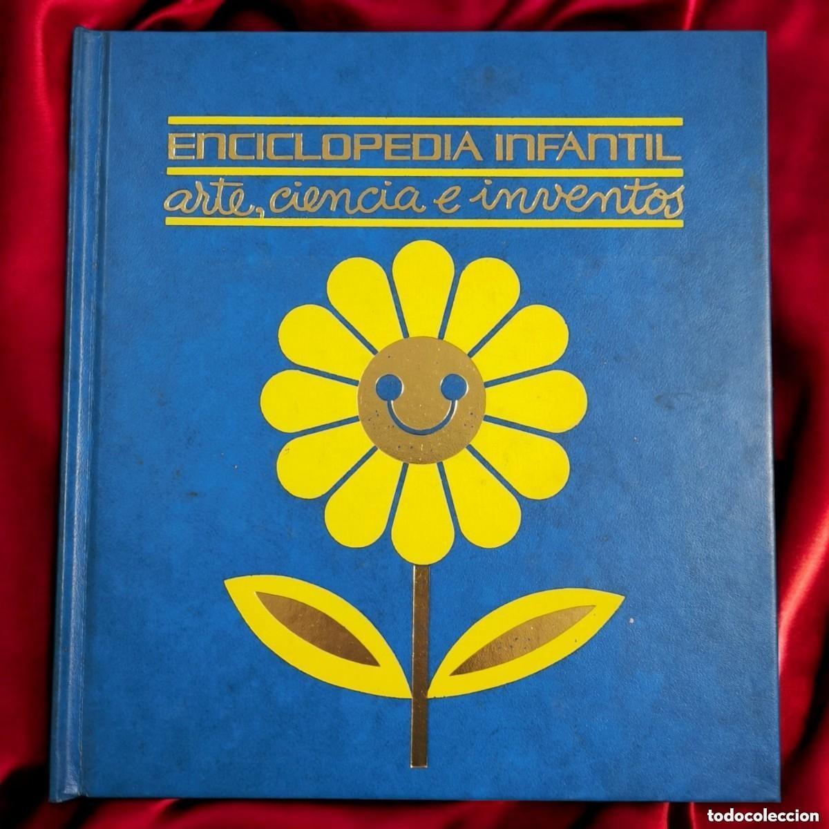 Libri di seconda mano: ENCICLOPEDIA INFANTIL VINTAGE &ndash; &rdquo;ARTE, CIENCIA E INVENTOS&rdquo; | TAPA DURA AZUL CON RELIEVES DORADOS