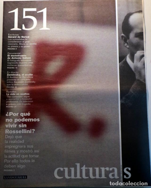 Libros de segunda mano: (Rossellini, R. - Nerval - G&aacute;lvez, A. - Zemlinsky) - CULTURAS N&ordm; 151: &iquest;Por qu&eacute; no podemos vivir sin