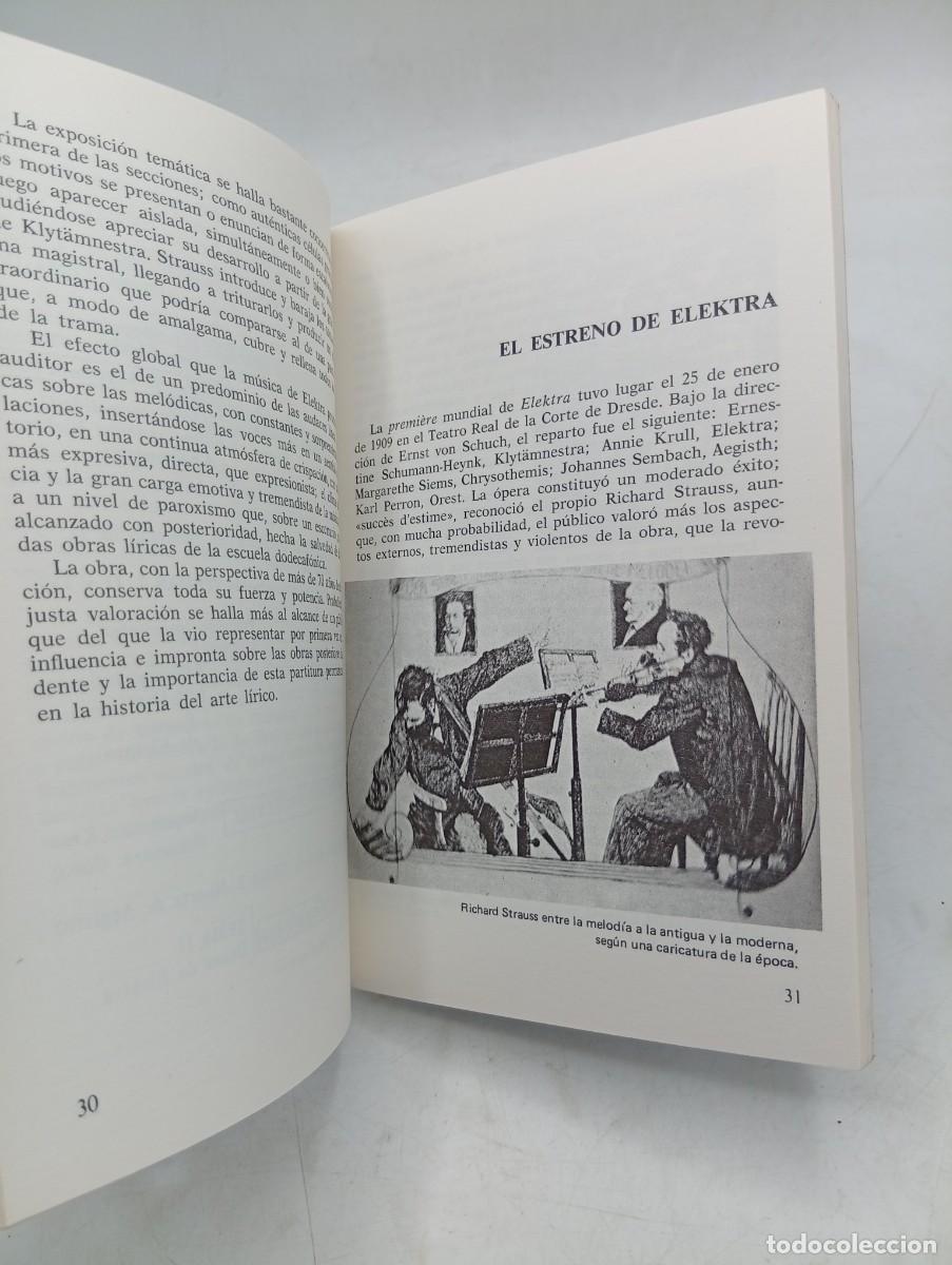 Libros de segunda mano: ELEKTRA. RICAHRD STRAUSS. EDICIONES DAIMON. 1984. PAGS : 104. - Foto 3