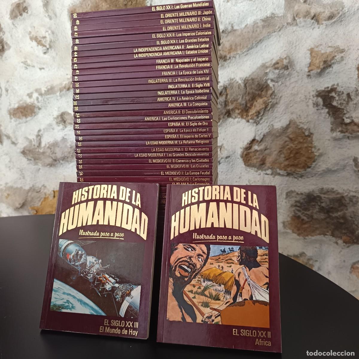 Libros de segunda mano: Historia de la Humanidad Salvat completa &ndash; 52 tomos ilustrados paso a paso