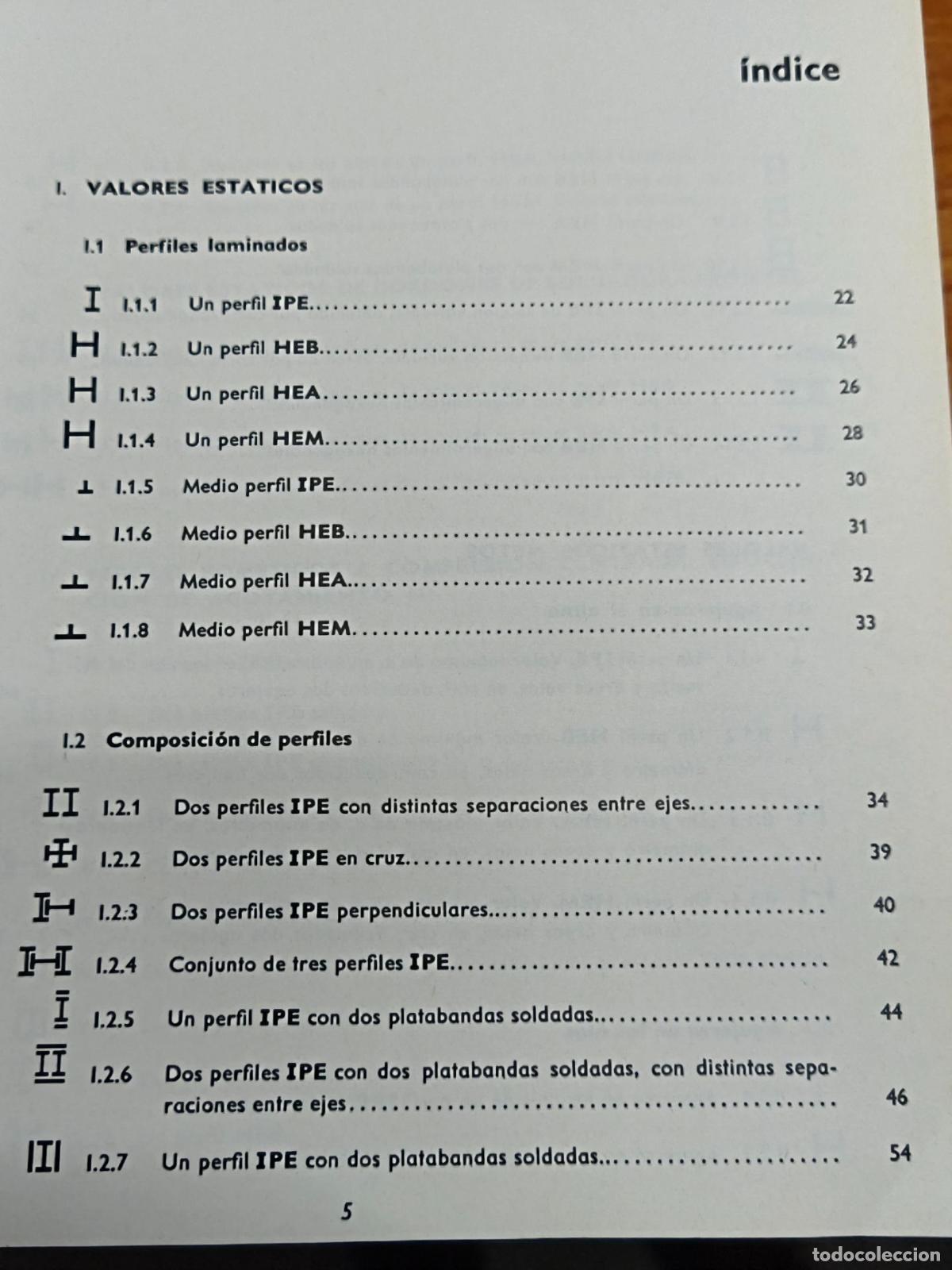 Libros de segunda mano: Perfiles de caras paralelas - Datos y tablas de c&aacute;lculo - Ensidesa - Foto 2