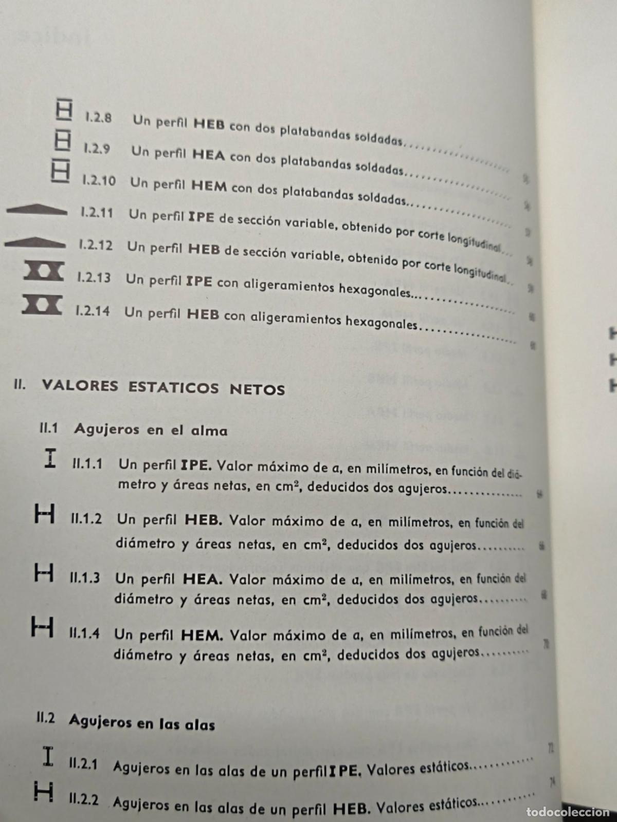 Libros de segunda mano: Perfiles de caras paralelas - Datos y tablas de c&aacute;lculo - Ensidesa - Foto 3