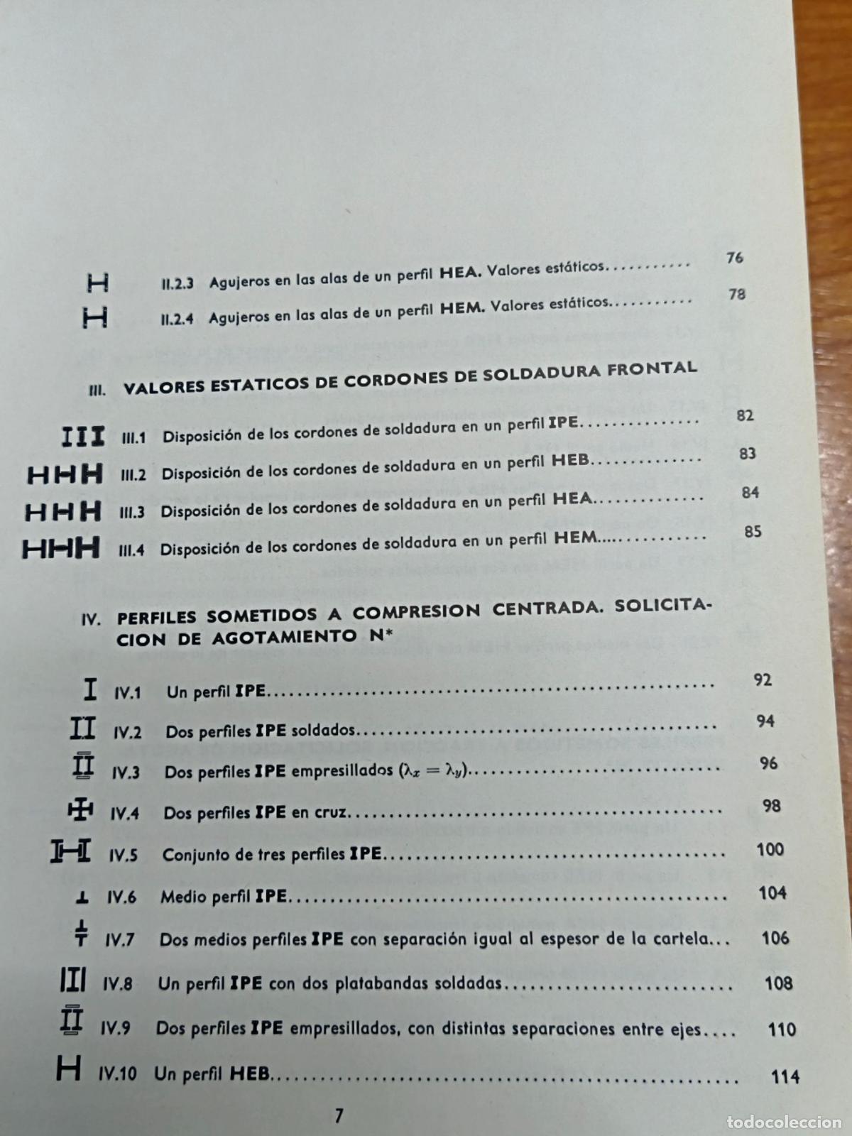 Libros de segunda mano: Perfiles de caras paralelas - Datos y tablas de c&aacute;lculo - Ensidesa - Foto 4