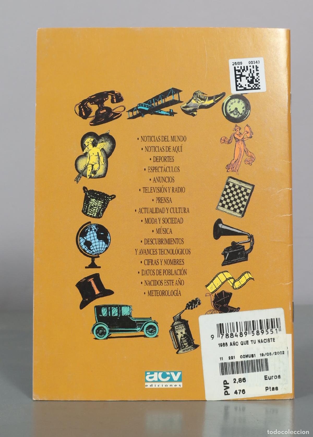 Libros de segunda mano: El A&ntilde;o Que T&uacute; Naciste - Acv Ediciones 1986 - Foto 2