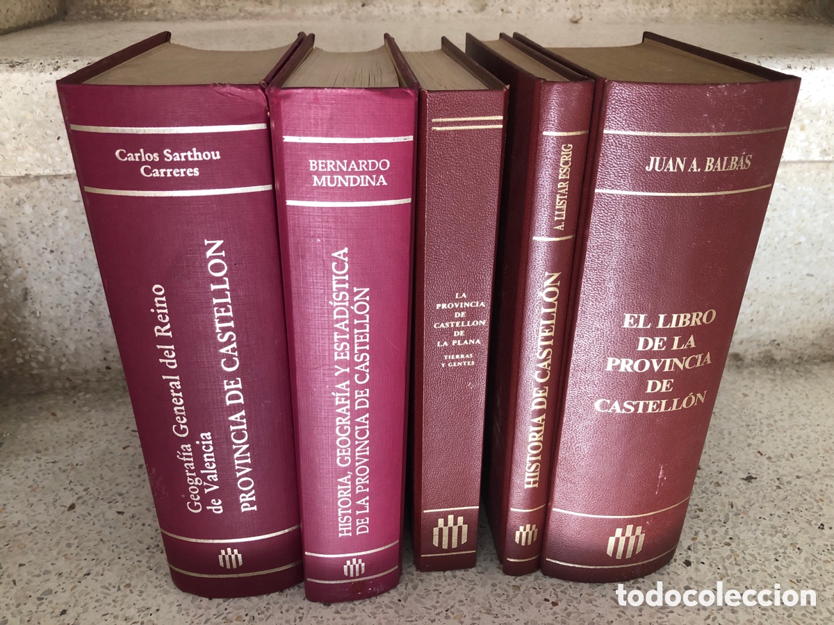 Libros de segunda mano: LOTE 5 LIBROS HISTORIA Y GEOGRAF&Iacute;A DE CASTELL&Oacute;N &ndash; SARTHOU, MUNDINA, LLISTAR, BALB&Aacute;S &ndash; 1985 1989