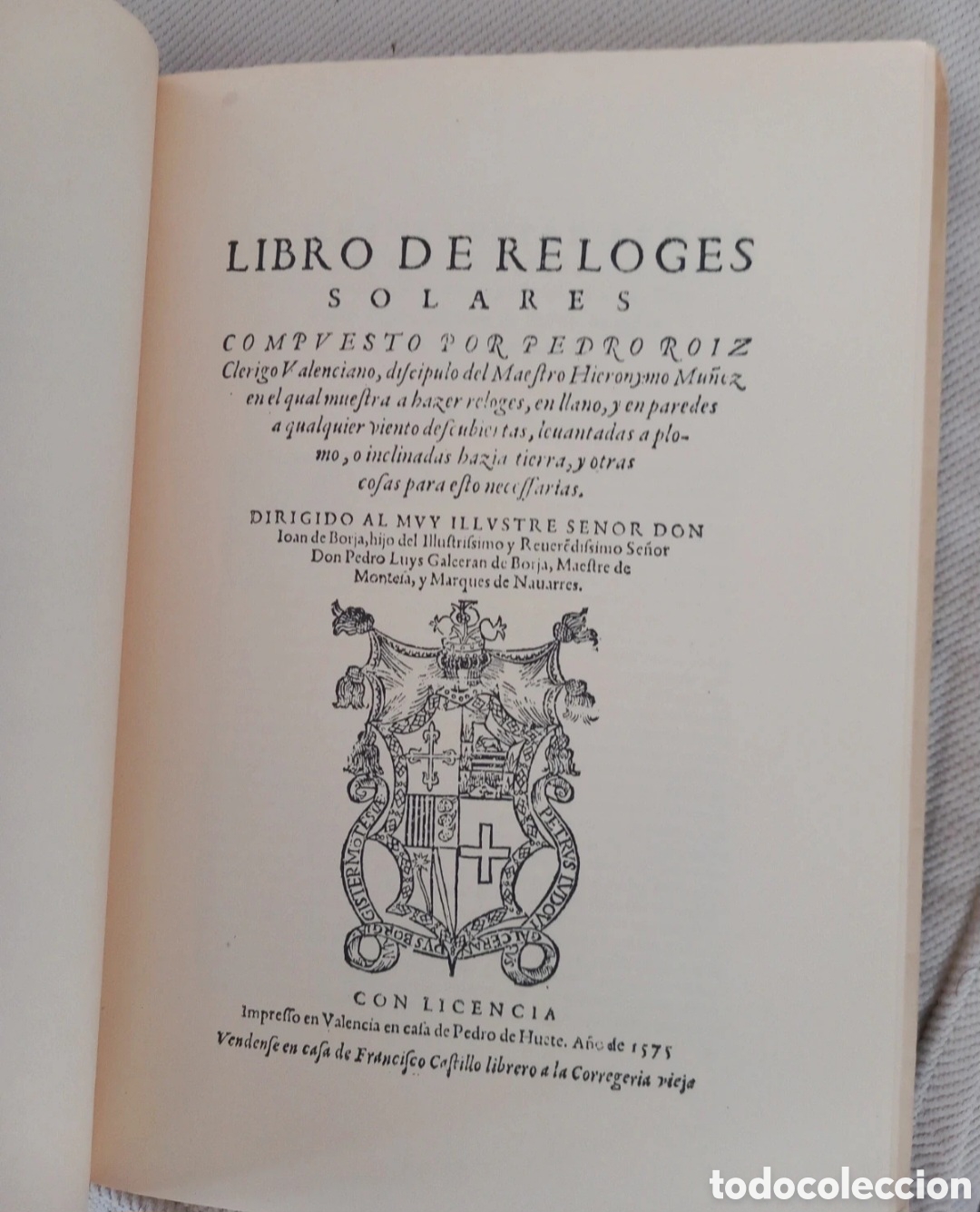 Libros de segunda mano: Libro de reloges solares. Facsimil - Foto 4