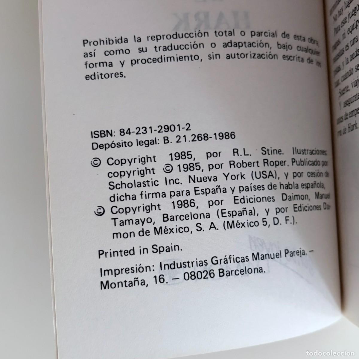 Libros de segunda mano: Libro Busca el tesoro de Hark RL Stine 1986 Ediciones Daimon espa&ntilde;ol librojuego - Foto 5