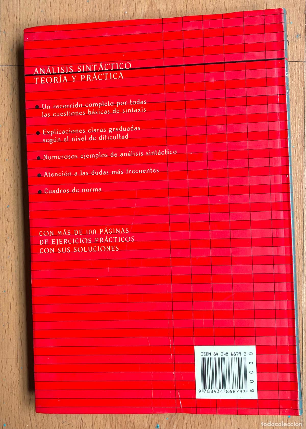 Libros de segunda mano: ANALISIS SINTACTICO, Teoria y practica, Leonardo gomez Torrego, - Foto 2