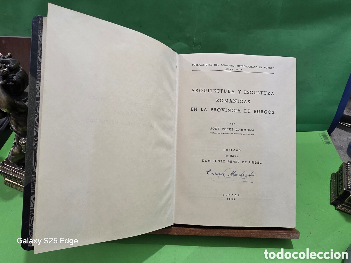 Libros de segunda mano: &rdquo;&rdquo;ARQUITECTURA Y ESCULTURA ROM&Agrave;NICAS EN LA PROVINCIA DE BURGOS&rdquo;&rdquo;...JOS&Eacute; P&Eacute;REZ CARMONA...BURGOS..1959