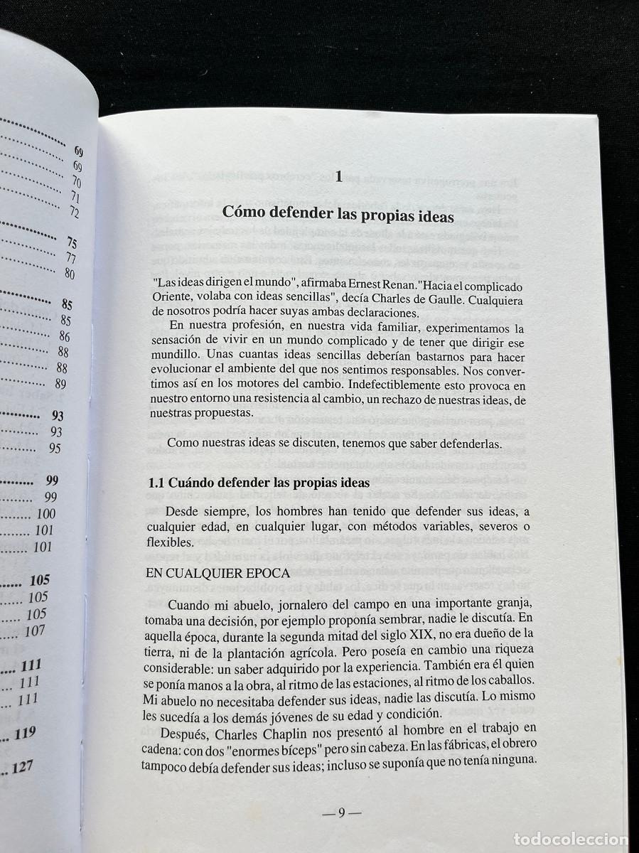 Libros de segunda mano: DEFIENDA SUS IDEAS. PIERRE LEBEL. 1992. EDIT. GESTION 2000 - Foto 3