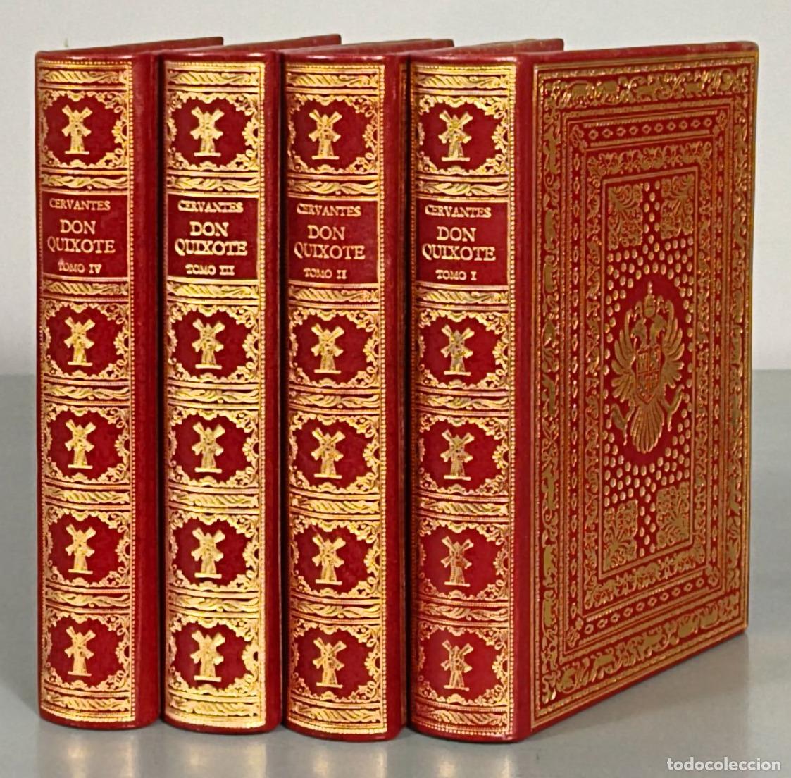 Libros de segunda mano: Vida y Hechos del Ingenioso Cavallero D. Quixote de la Mancha . C&iacute;rculo del Bibli&oacute;filo. 4 TOMOS