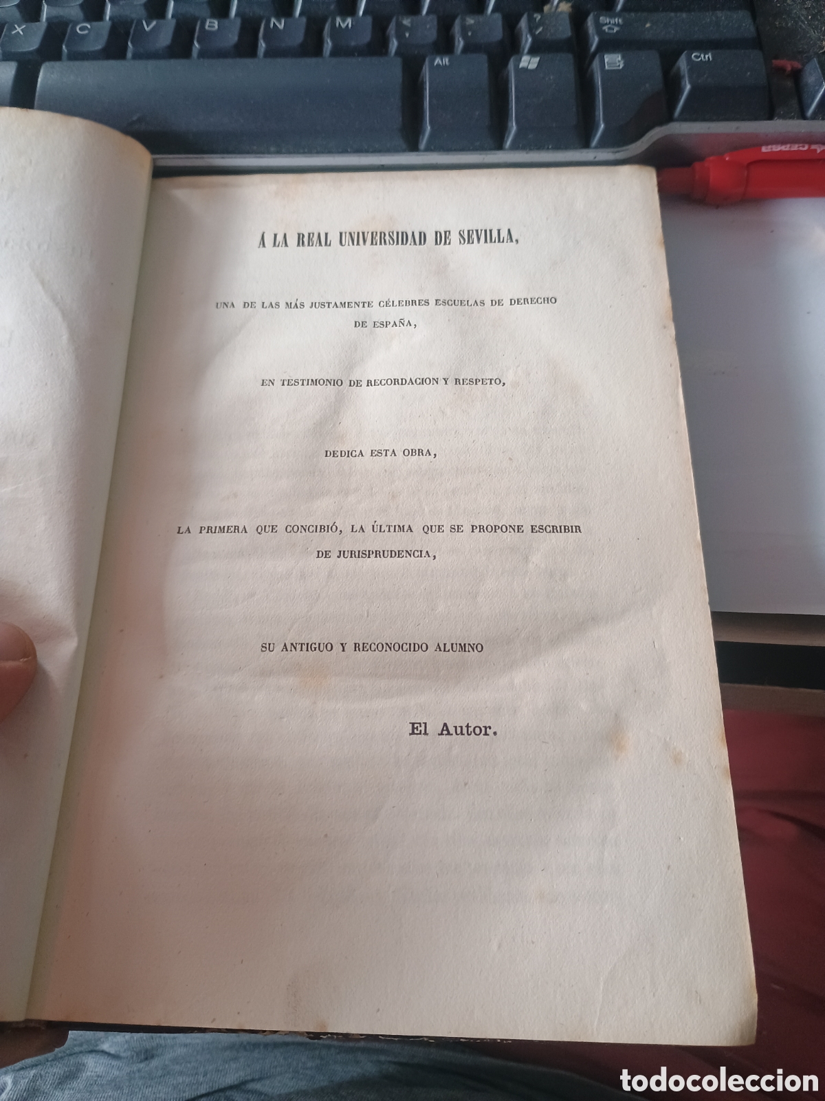 Libros de segunda mano: Pacheco Comentario hist&oacute;rico, cr&iacute;tico y jur&iacute;dico &aacute; las Leyes de Toro. (Tomo I). M., 1862