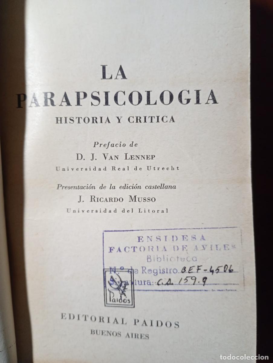 Libros de segunda mano: LA PARAPSICOLOGIA. R. AMADOU - Foto 3
