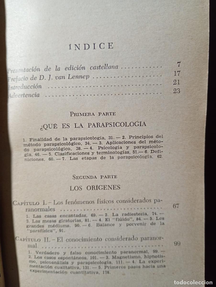 Libros de segunda mano: LA PARAPSICOLOGIA. R. AMADOU - Foto 4
