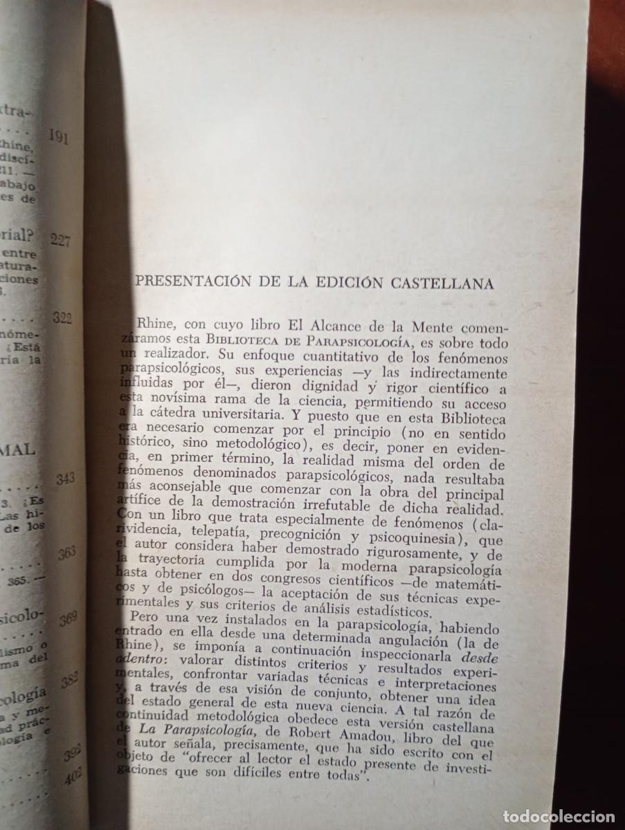 Libros de segunda mano: LA PARAPSICOLOGIA. R. AMADOU - Foto 6