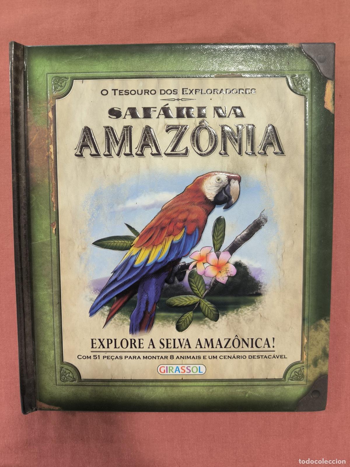 Libros de segunda mano: Libro Saf&aacute;ri na Amaz&oacute;nia &ndash; O Tesouro dos Exploradores Girassol Infantil 3D