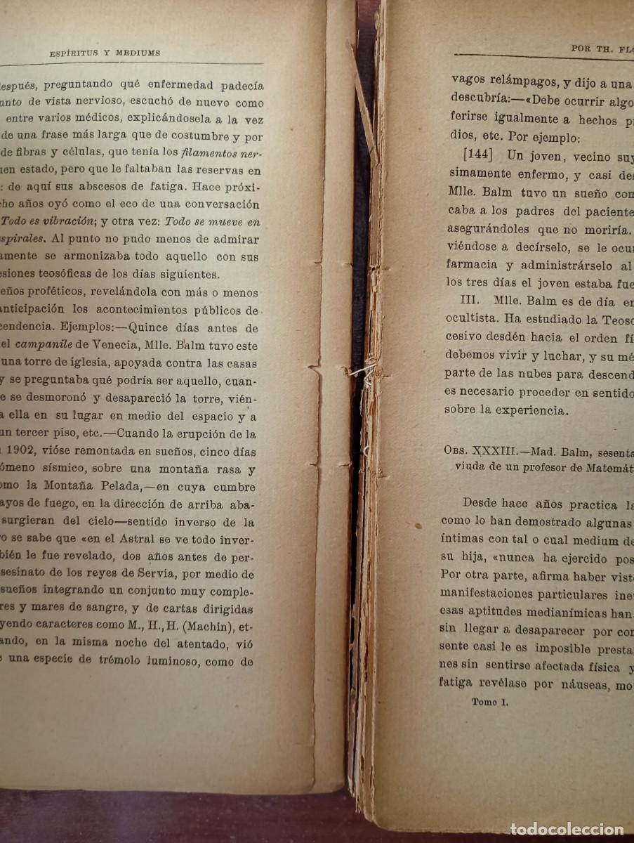 Libros de segunda mano: ESPIRITUS Y MEDIUMS. TOMO I. TH. FLOURNOY - Foto 8