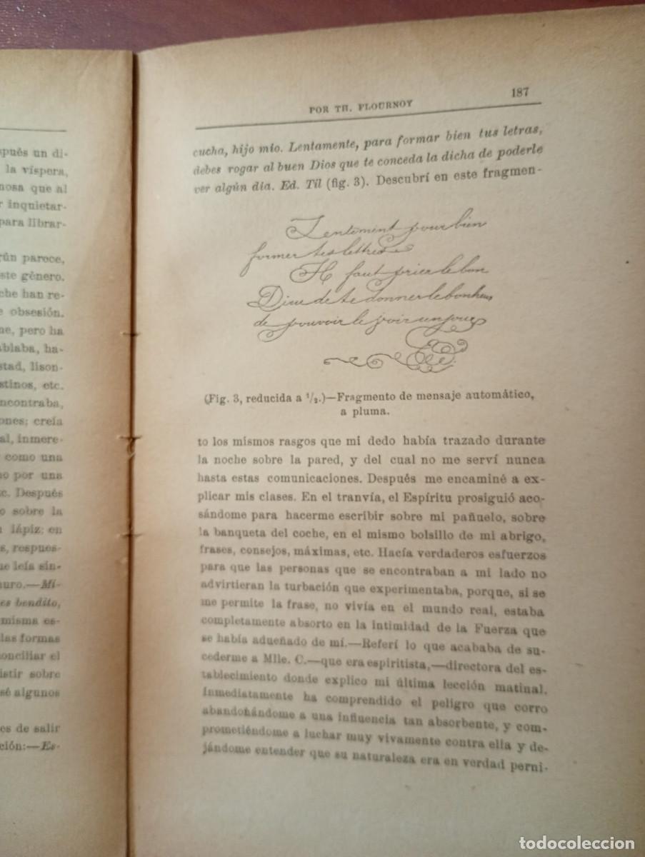 Libros de segunda mano: ESPIRITUS Y MEDIUMS. TOMO I. TH. FLOURNOY - Foto 9