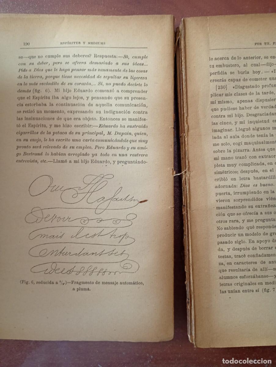 Libros de segunda mano: ESPIRITUS Y MEDIUMS. TOMO I. TH. FLOURNOY - Foto 10