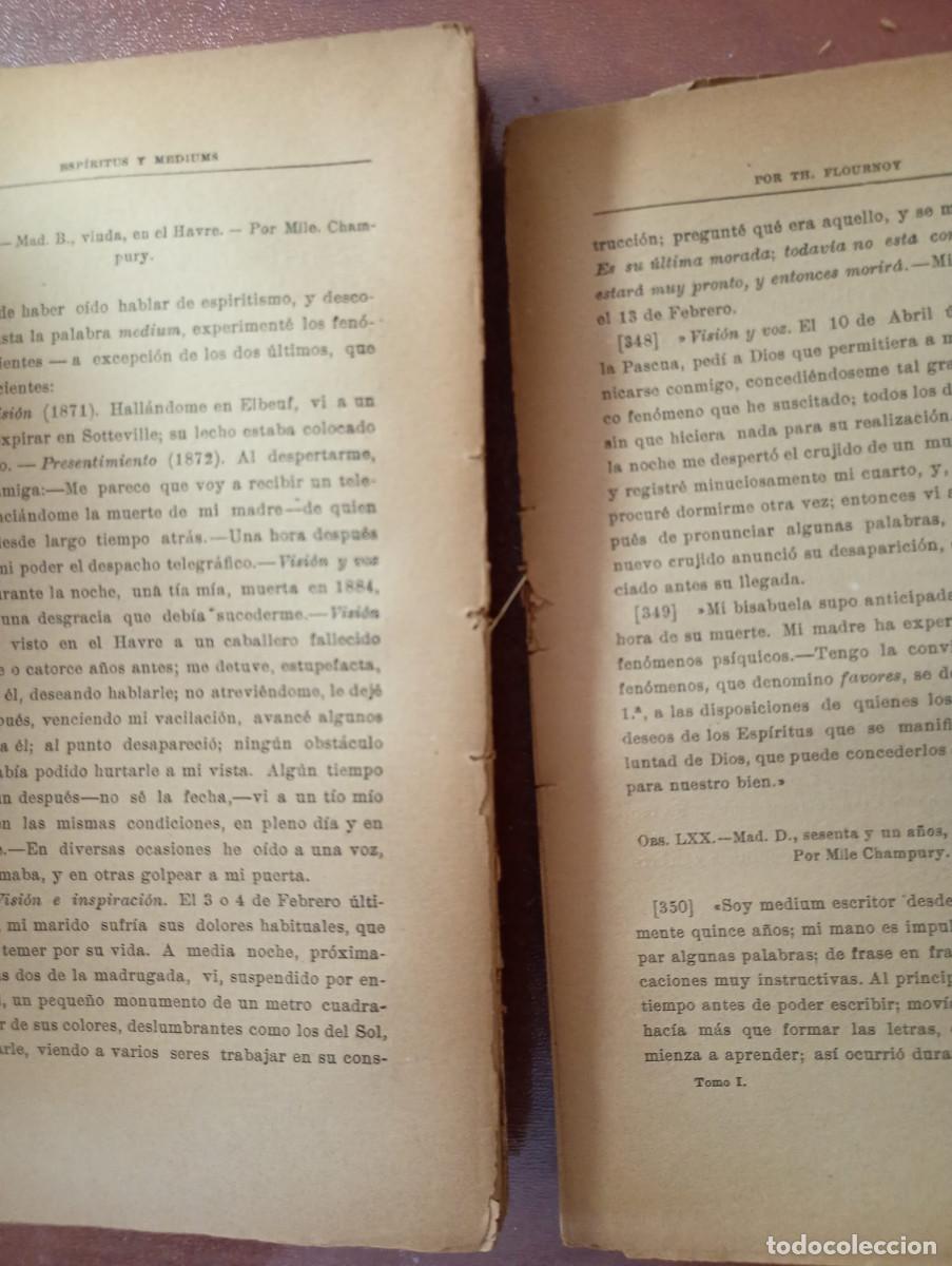 Libros de segunda mano: ESPIRITUS Y MEDIUMS. TOMO I. TH. FLOURNOY - Foto 12