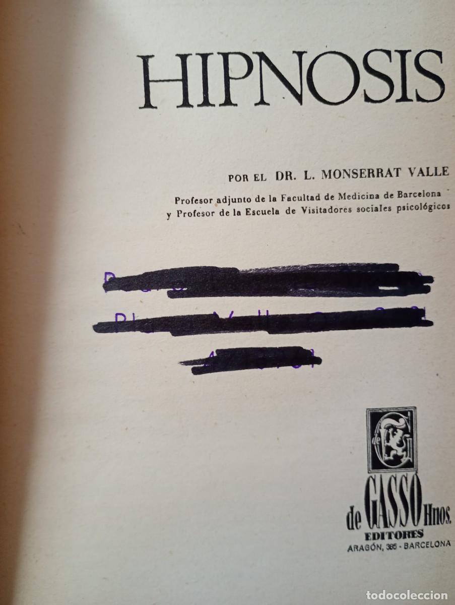Libros de segunda mano: HIPNOSIS. L. MONSERRAT - Foto 2