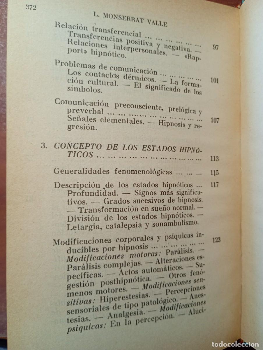 Libros de segunda mano: HIPNOSIS. L. MONSERRAT - Foto 4