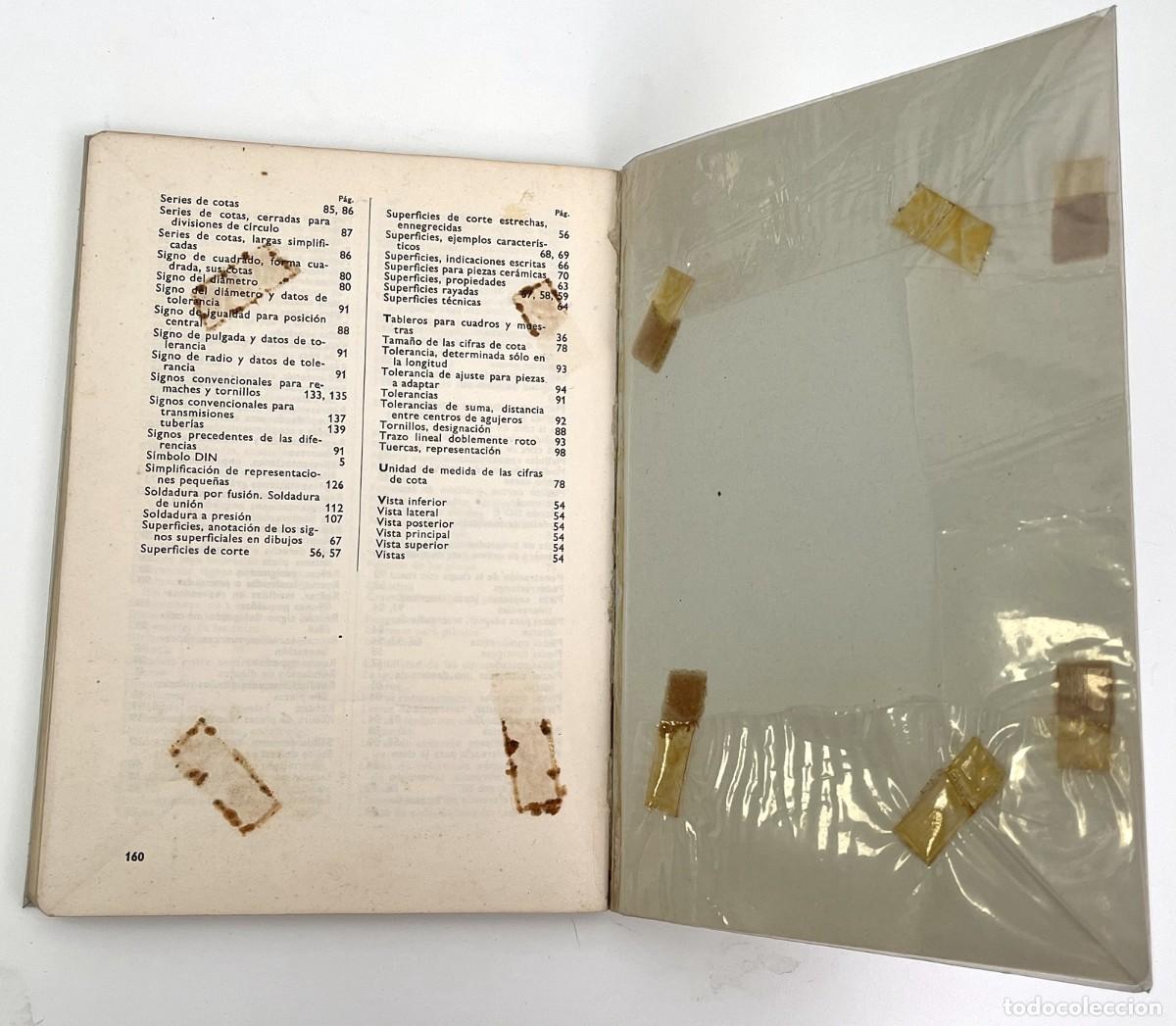 Libros de segunda mano: Libro t&eacute;cnico - Normas de dibujo, Manual 2 DIN - Editorial Balzola, Bilbao 1962 - dibujo industrial