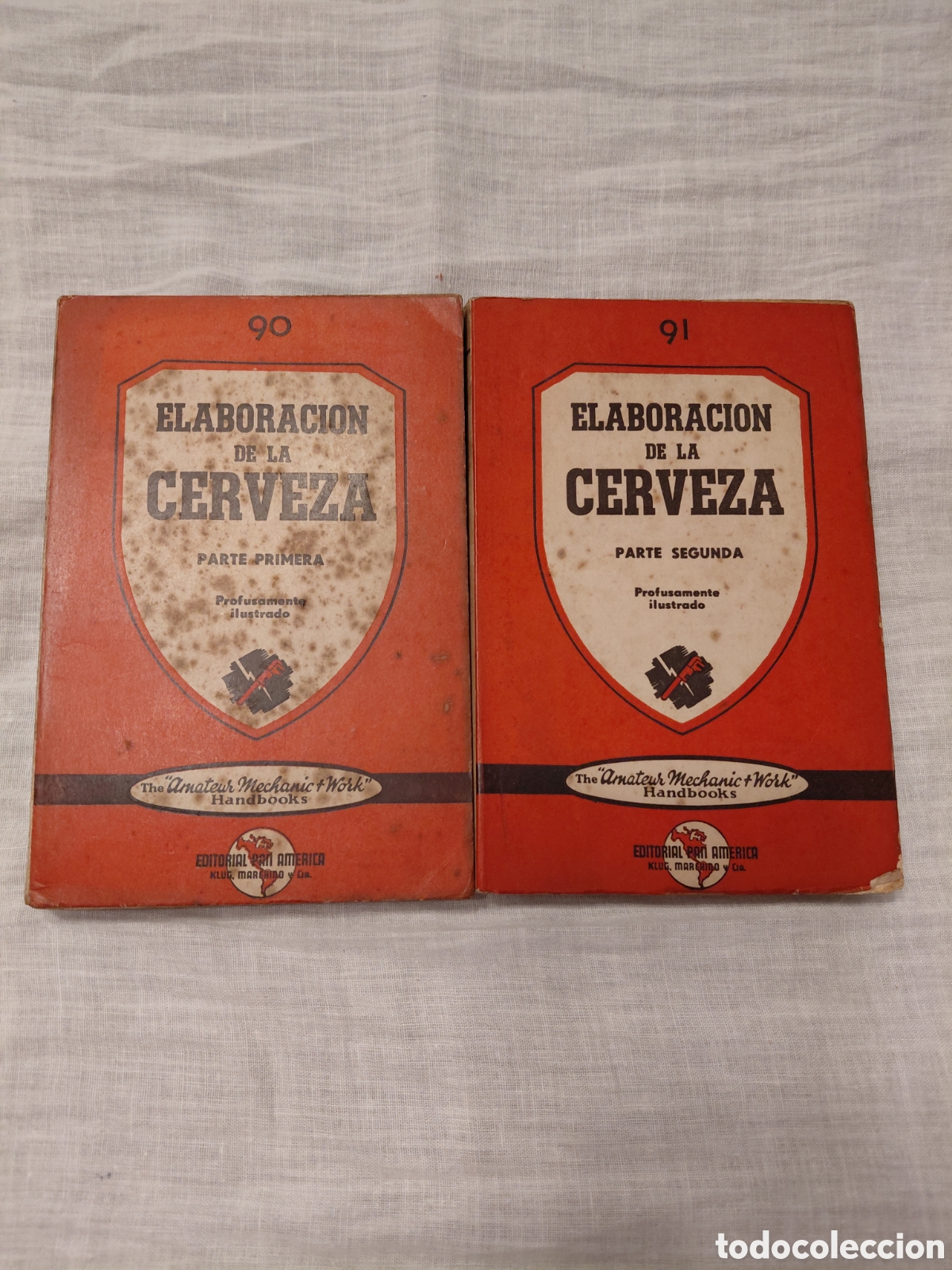 Libros de segunda mano: ELABORACION DE LA CERVEZA.NORBERT WEINGARTEN Y FRANCISCO J.VALLEJO.2 TOMOS.EDITORIAL PAN AMERICA