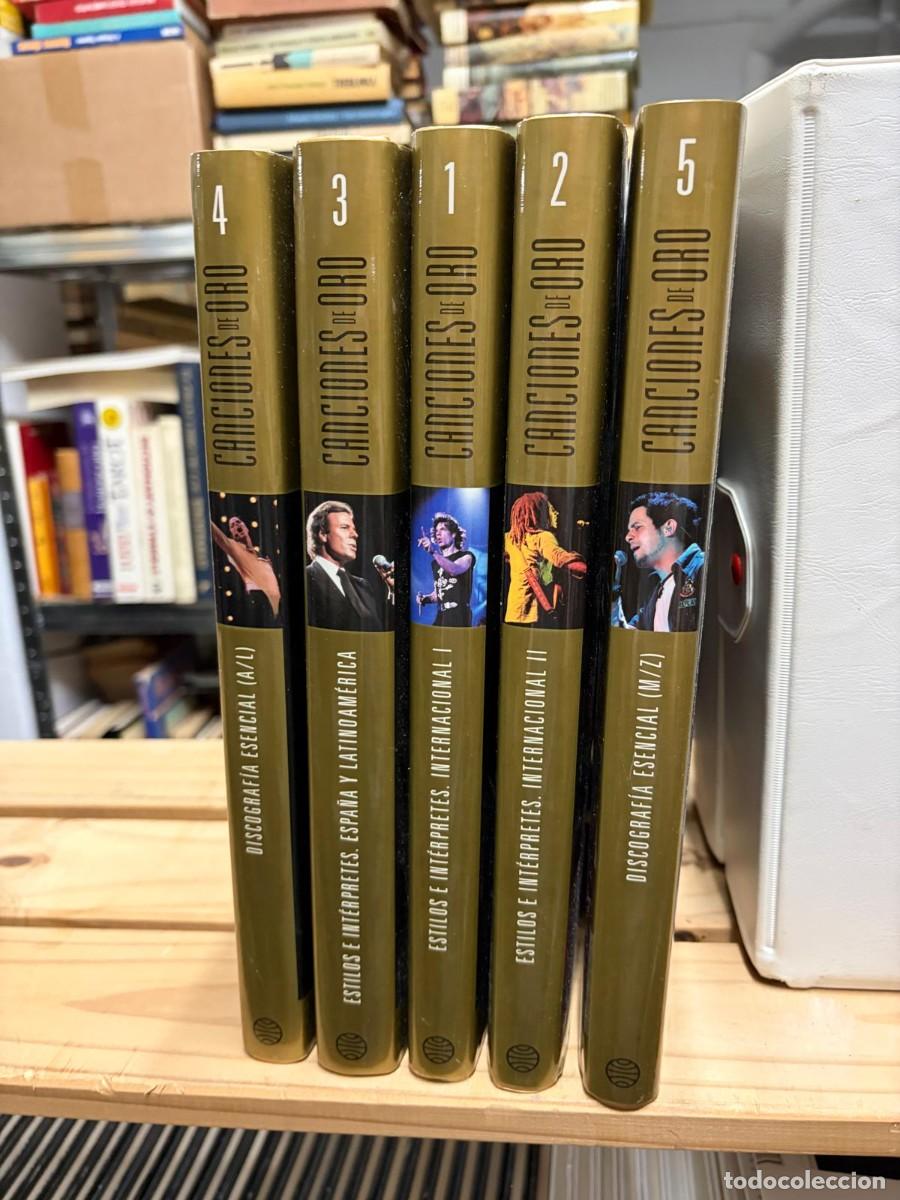 Libros de segunda mano: CANCIONES DE ORO - ANTOLOGIA AUDIOVISUAL DE LA MUSICA MODERNA &ndash; 5 TOMOS &ndash; COMPLETA