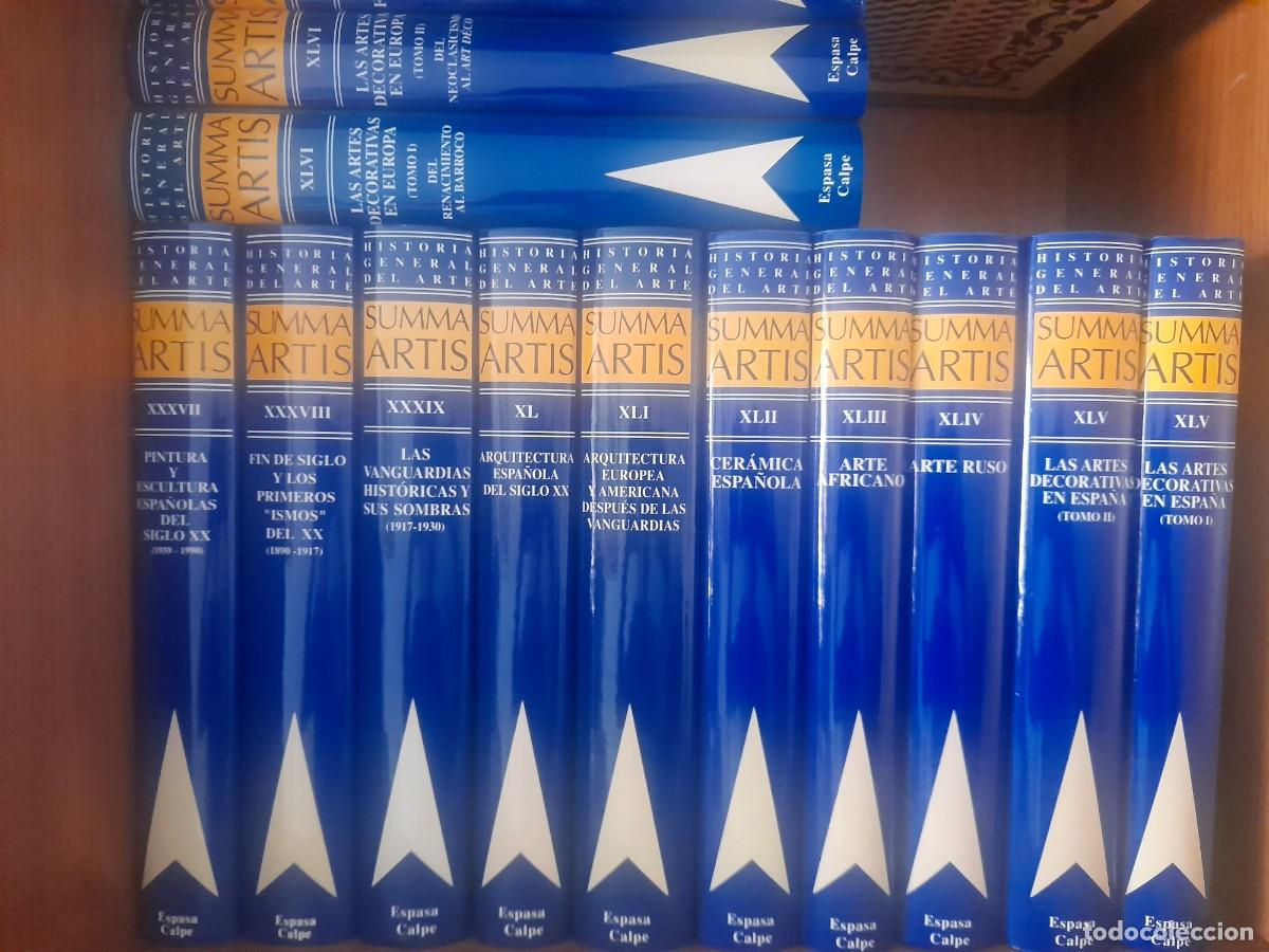 Libros de segunda mano: Summa Artis, Historia General del Arte. Colecci&oacute;n completa de 54 vol&uacute;menes. Espasa Calpe