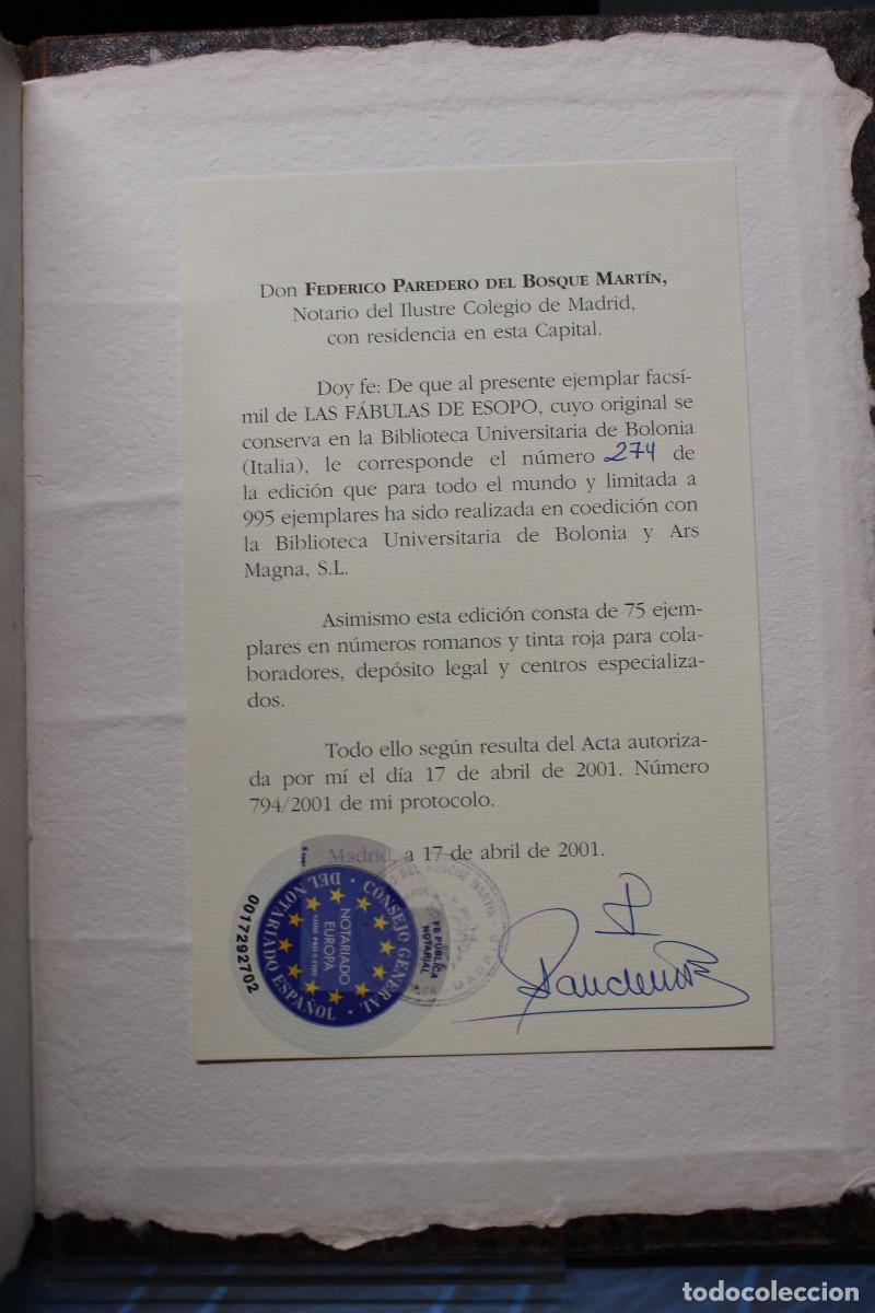 Libros de segunda mano: Facs&iacute;mil: Las F&aacute;bulas de Esopo. Ars Magna, 2001. - Foto 7