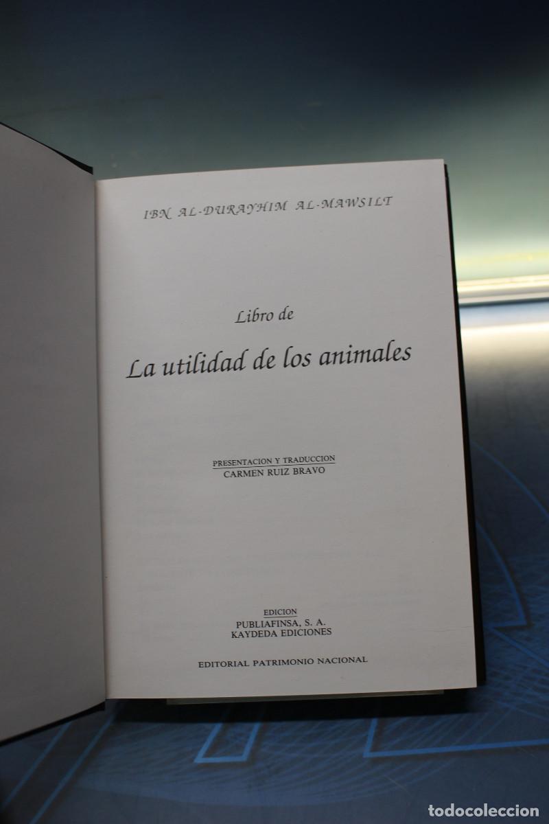 Libros de segunda mano: Facs&iacute;mil: El Libro de la Utilidad de los Animales. Ibn Al-Durayhim Al-Mawsili. - Foto 13
