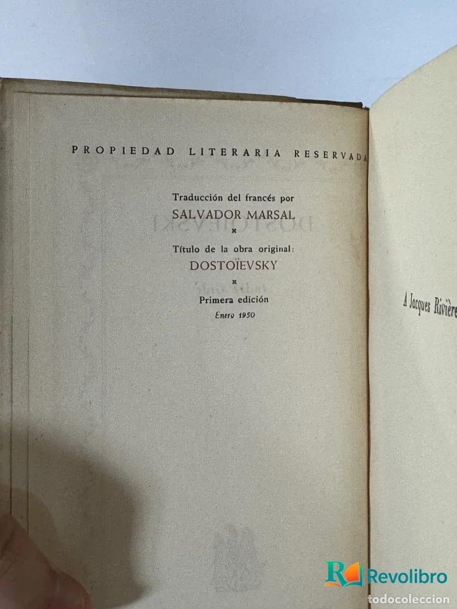 Libros de segunda mano: Dostoievski - Andr&eacute; Gide - Foto 2