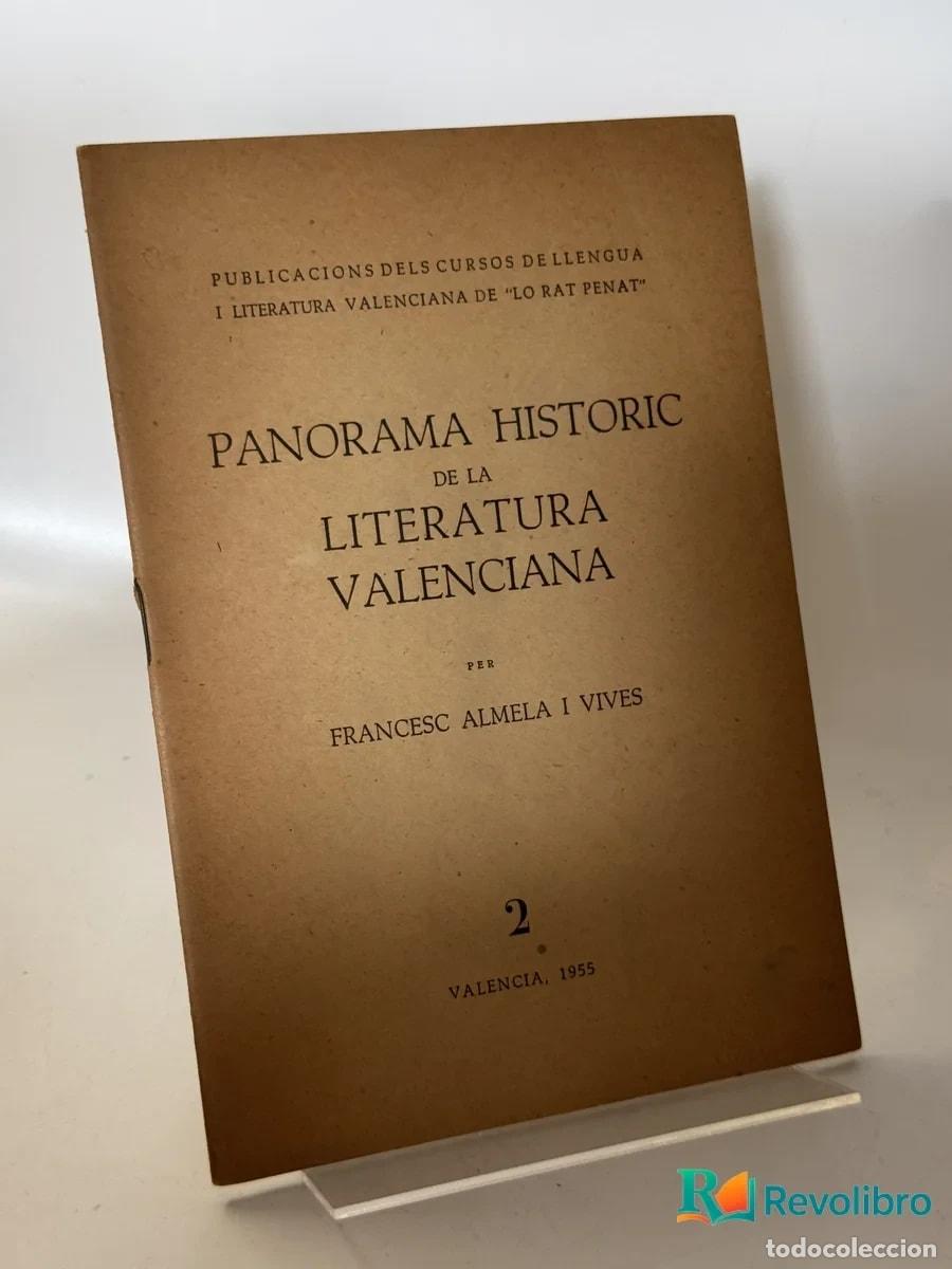 Libros de segunda mano: Panorama Historic de la Literatura Valenciana - Francesc Almeia I Vives