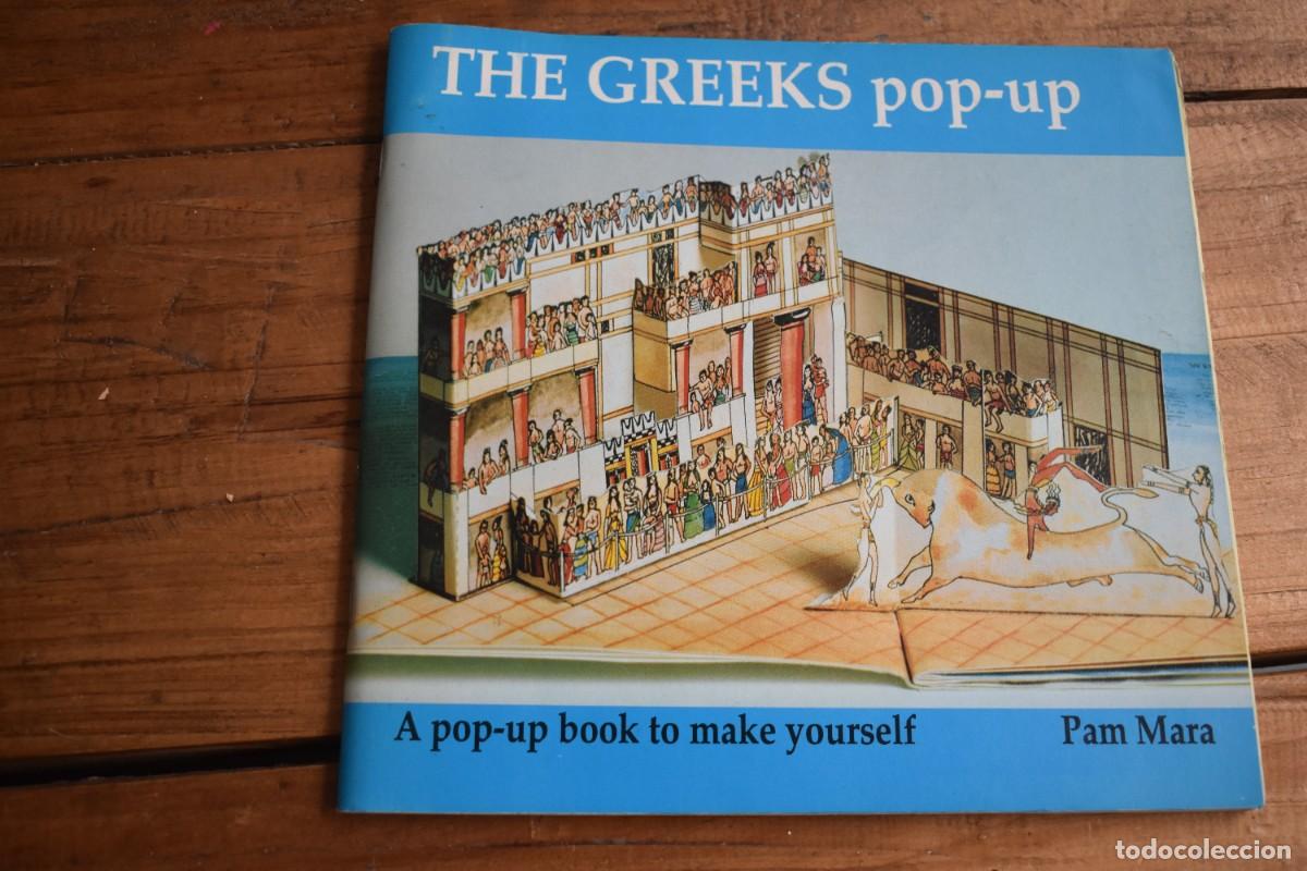 Libros de segunda mano: THE GREEKS PO-UP. A POP-UP BOOK TO MAKE YOURSELF. Pan Mara. Tarquin 1992 RECORTABLES