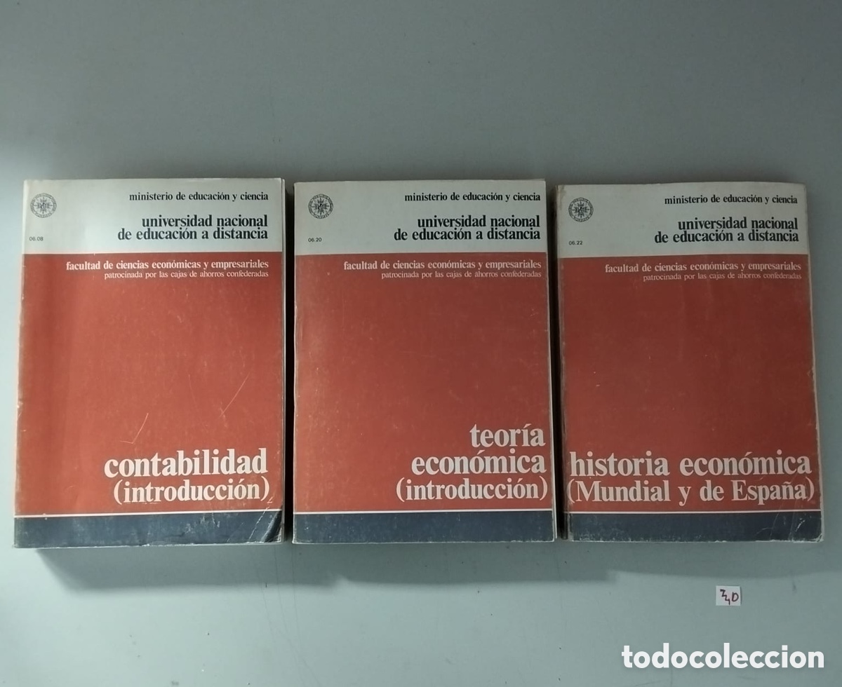 Libros de segunda mano: lote de tres unidades did&aacute;cticas o manuales antiguos de la UNED