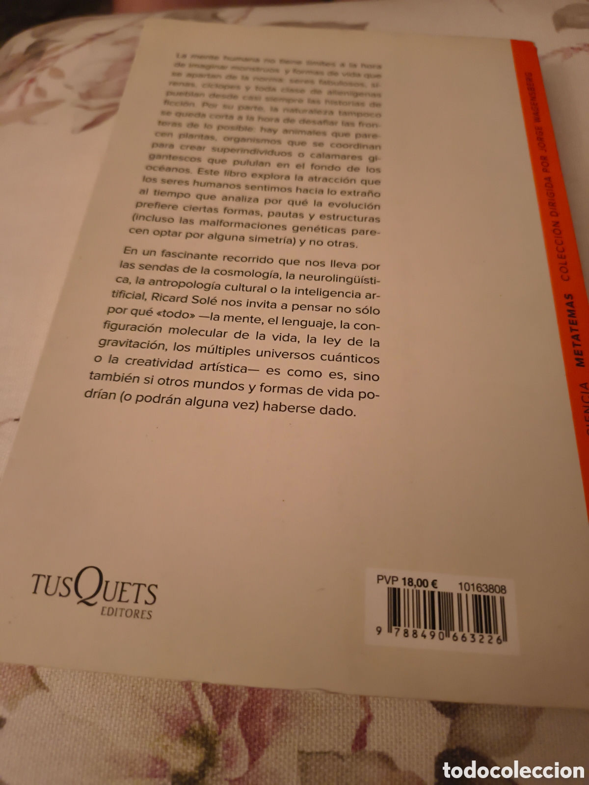 Libros de segunda mano: LA LOGICA DE LOS MONSTRUOS DE RICARD SOLE (TUSQUETS) - Foto 2